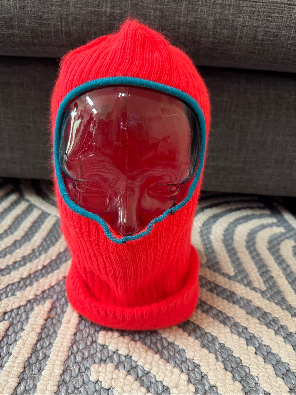 Coal Headwear Neon Orange Knit Balaclava Ski Mask Unisex One Size